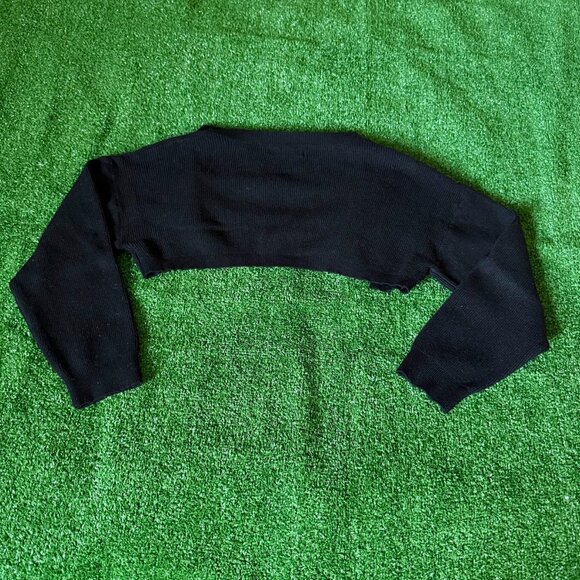 Shein Tween Girl Drop Shoulder Crop Long Sleeve Open Front  Cardigan Size 10Y - Picture 6 of 8